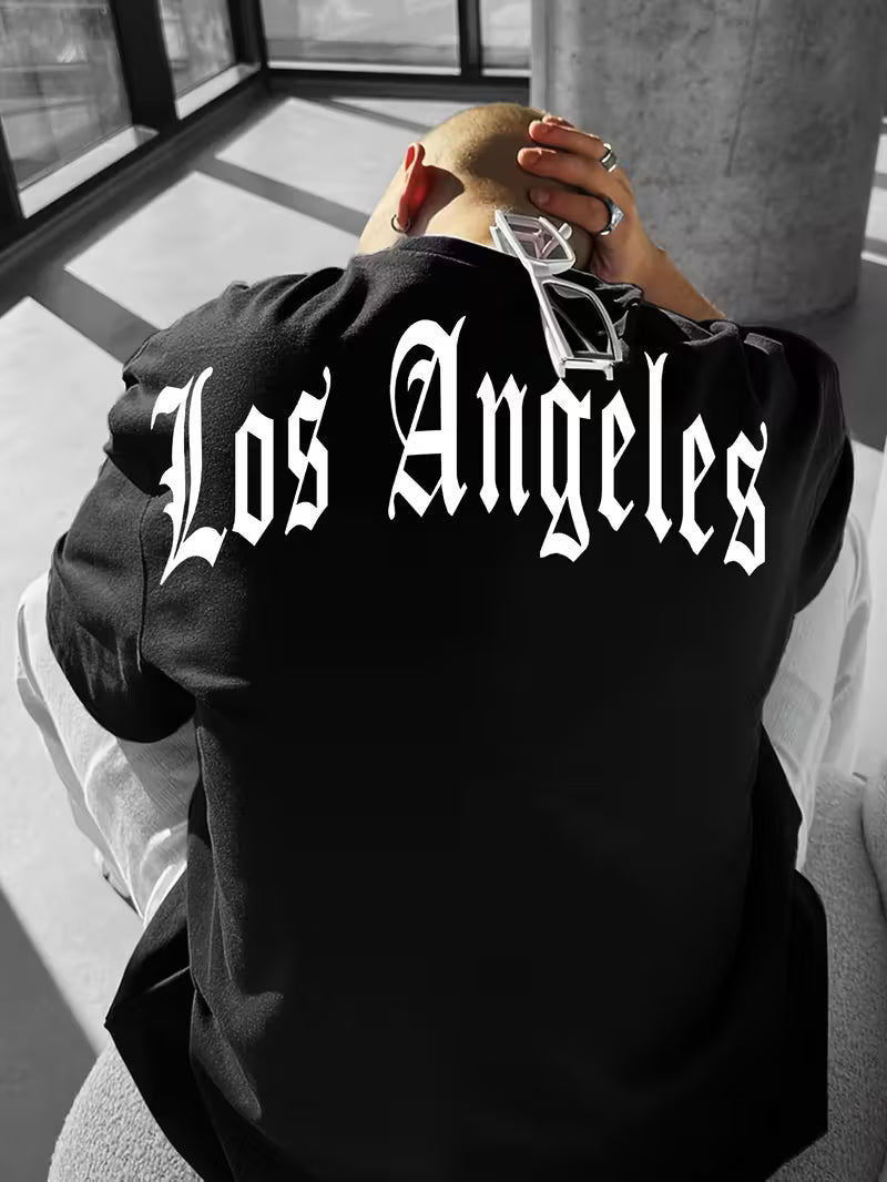 Men'S Streetwear T-Shirt - Soft Polyester