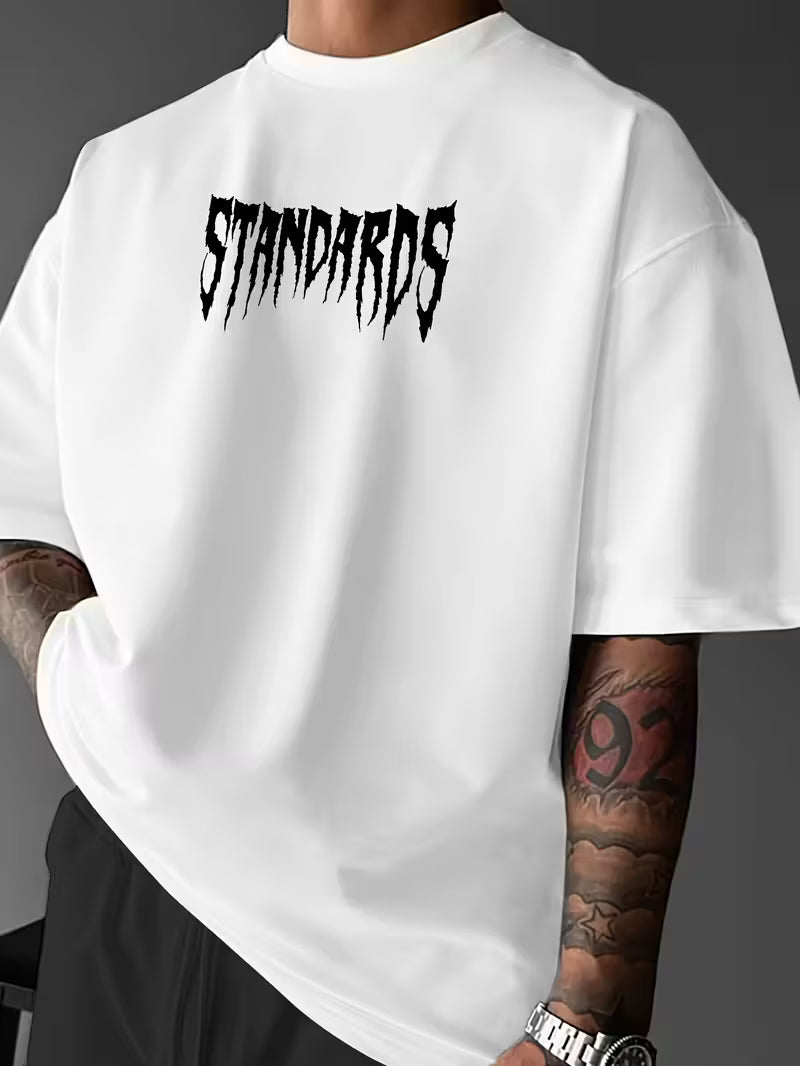 Men's Mesh Panel Sports Short Sleeve T-Shirt in American